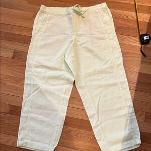 Lime green linen Pants